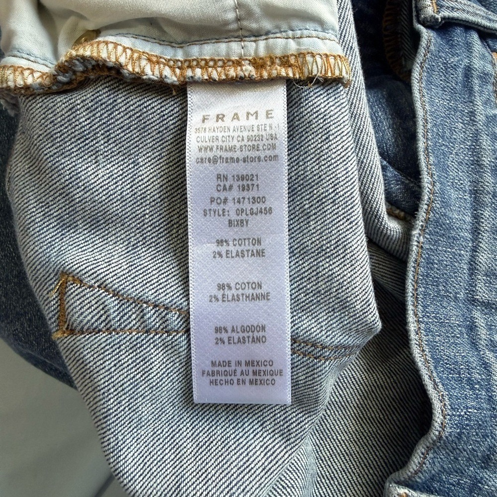 Frame Denim Women's Blue Skinny Jeans - Picture 5 of 5